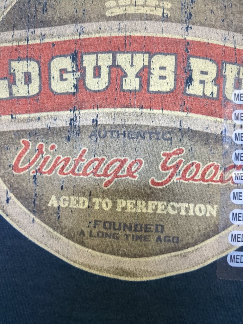 M Vintage Old Guys Rule Tee Shirt - Picture 7 of 9